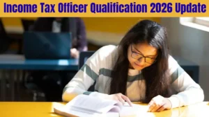 Student studying for tax officer qualification